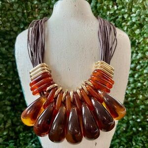 Athena Necklace In Amber
